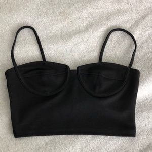 Ribbed corset top